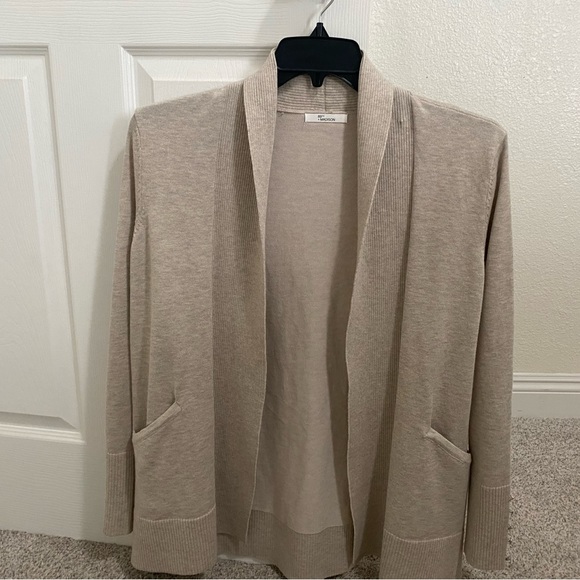 89th + Madison Beige Open Cardigan Sweater Sz S - Picture 1 of 4